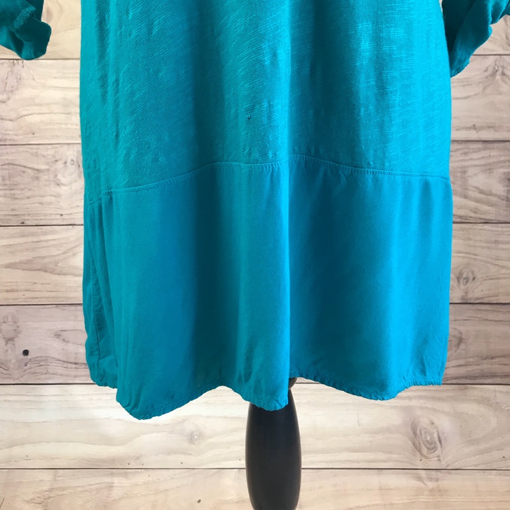 💕SALE💕Anthropologie Left of Center Blue Top - Picture 4 of 8